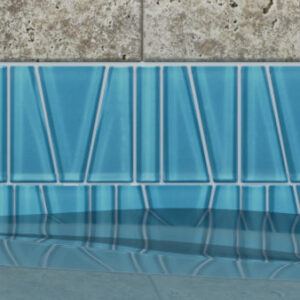 Fringe Aqua Sea Splash Anthology Tile