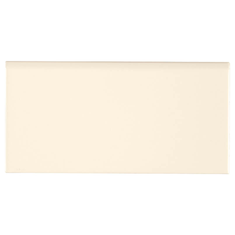 Almond Glossy 3x6 Single Bull Nose