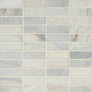 Arabescato Carrara 1x3 Honed In 12x12 Mesh