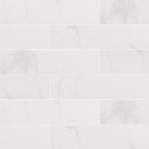 Classique White Calacatta Subway Tile 4x16