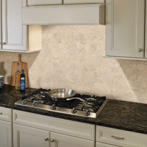 Coastal Sand 2inch Hexagon Honed