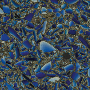 Cobalt Sky with Patina Vetrazzo
