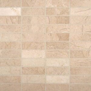 Crema Marfil 1x3 Polished In 12x12 Mesh