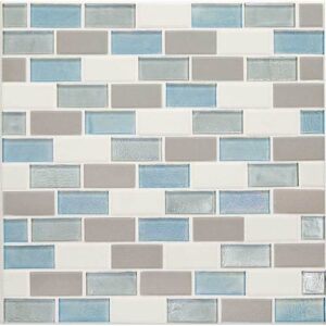 Daltile Coastal Keystones Mediterranean Mist 2 X 1 Brick-Joint Mosaic CK92-7633