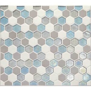 Daltile Coastal Keystones Mediterranean Mist Hexagon Mosaic CK92-7641