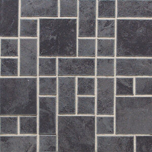 Daltile Continental Slate Asian Black Random Block Mosaic 2731