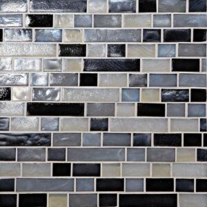 Daltile Glass Horizons Baltic Blend Random Linear Mosaic