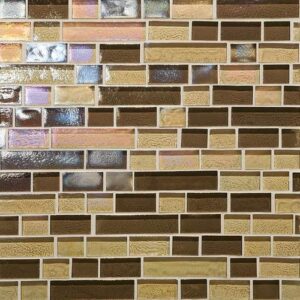 Daltile Glass Horizons Caspian Blend Random Linear Mosaic