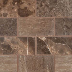 Emperador Cafe 3x6 Polished And Beveled Tile