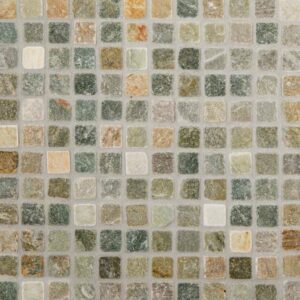Golden White Quartzite 1x1 Tumbled In 12x12 Mesh
