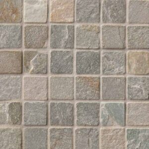 Golden White Quartzite 2x2 Tumbled In 12x12 Mesh