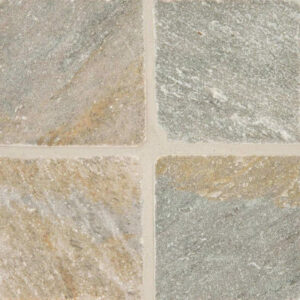 Golden White Quartzite 6x6 Tumbled And Gauged Tile