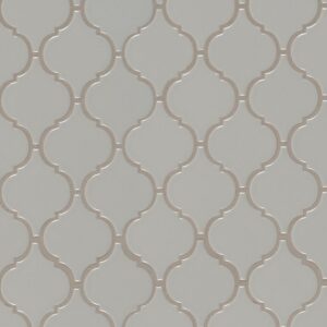 Gray Glossy Arabesque Mosaic