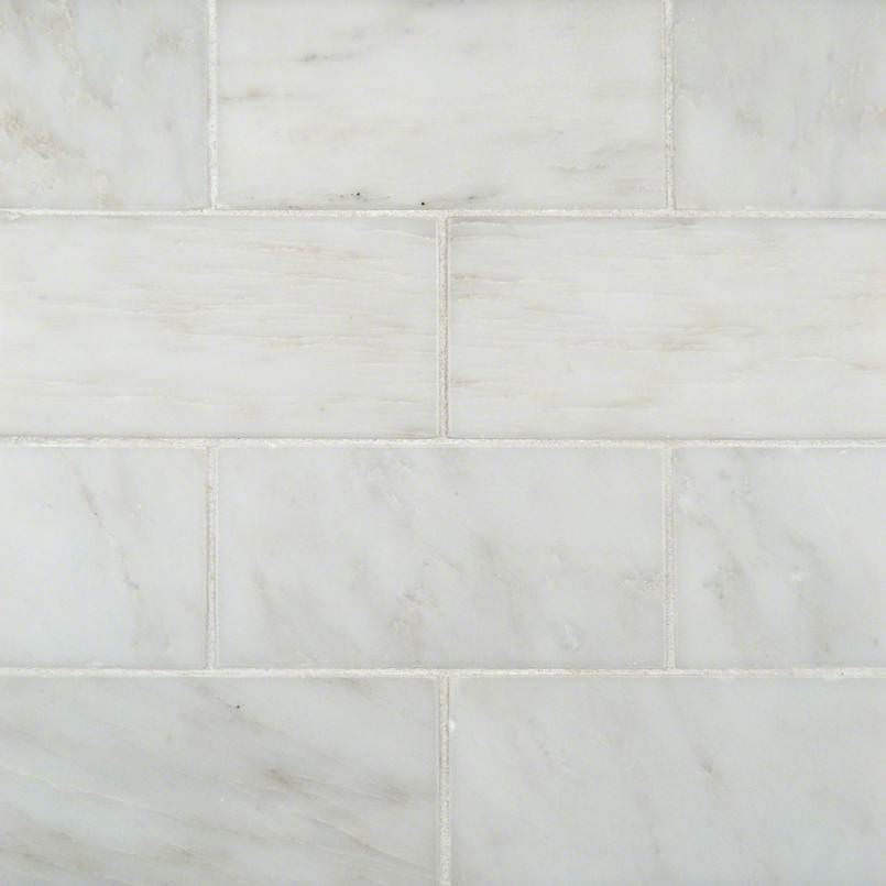 Greecian White Marble Subway Tile 3x6