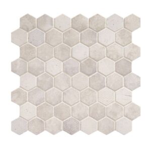 Daltile Vintage Hex VH06 1.5 Inch Hexagon Wisdom White