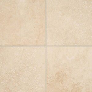 Ivory Travertine 6x6 Honed And Beveled Tile