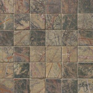 Rain Forest 2x2 Tumbled In 12x12 Mesh