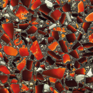 Ruby Red with Patina Vetrazzo