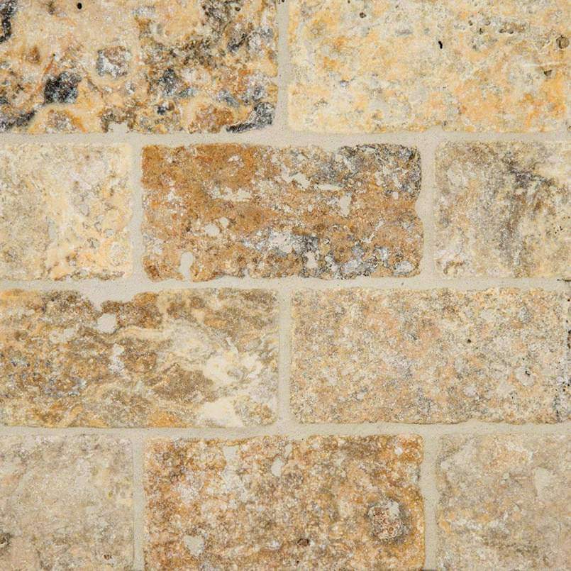 Tumbled Tuscany Scabas Subway Tile 3x6