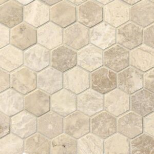 Tuscany Alabastrino 2" Hexagon Honed And Filled