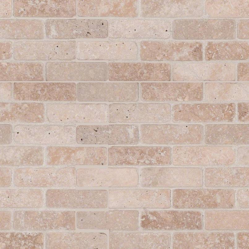 Tuscany Classic 1x3 Tumbled In 12x12 Mesh
