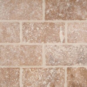 Tuscany Walnut Subway Tumbled Tile 3x6