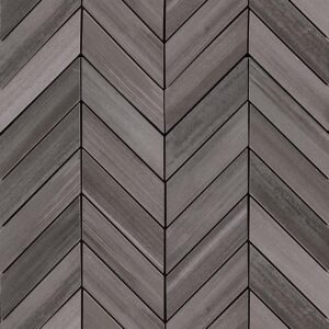 Watercolor Graphite Chevron Mosaic 12x15