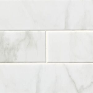 White Carrara Subway Tile 4x16