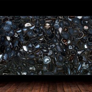Wild Agate Black Semi Precious Gemstone