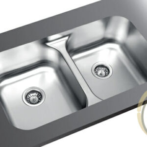 Top Zero London Double Bowl Sink TZ RS 80 55