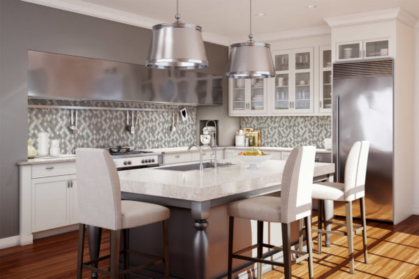 Terrace Anthology Backsplash Tile in Kitchen