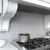 Kaleidoscope Silver Anthology Tile in Kitchen