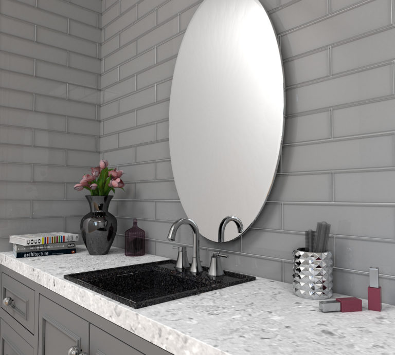 Mist 3x12 Anthology Tile Backsplash