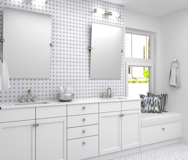 Manor Gray Buttons Tile