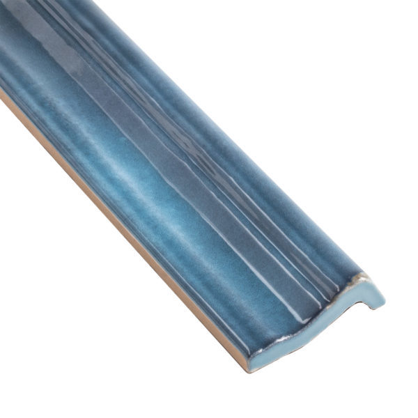 Alternative view of Seaside Zellige Chair Rail Moroccan Habitat Anthology Tile