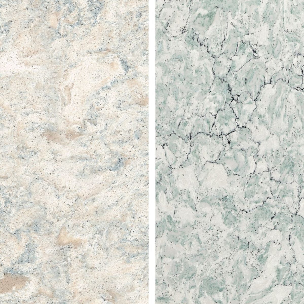 Montgomery Cambria Quartz and Kendal Cambria Quartz Clifton Cambria Quartz