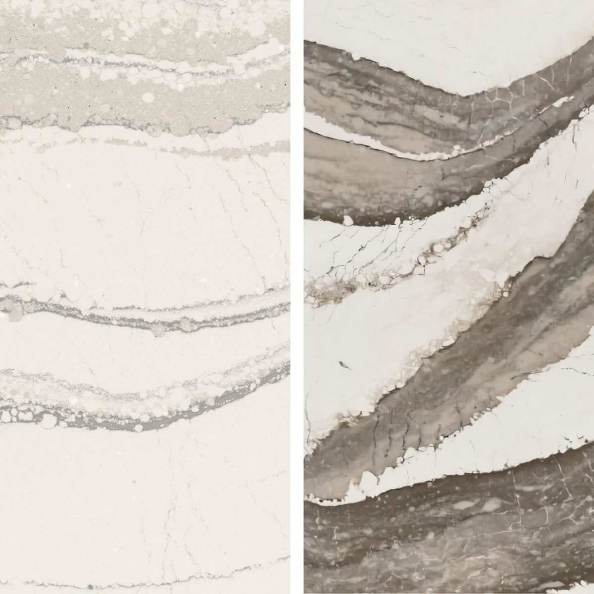 Skara Brae Cambria Quartz and Brittanicca Cambria Quartz Southport Cambria Quartz