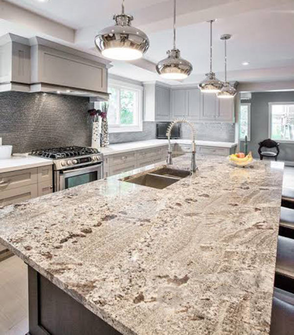 Azul Nouveau Granite Kitchen