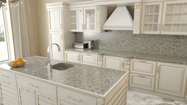 Azul Ugarit Silestone Quartz Kitchen2
