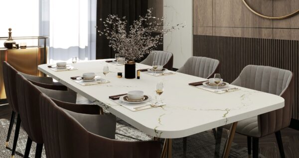 Berkshire Brass Sculpted Cambria Quartz Countertops