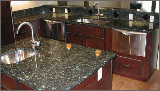 Butterfly Green Granite Kitchen2