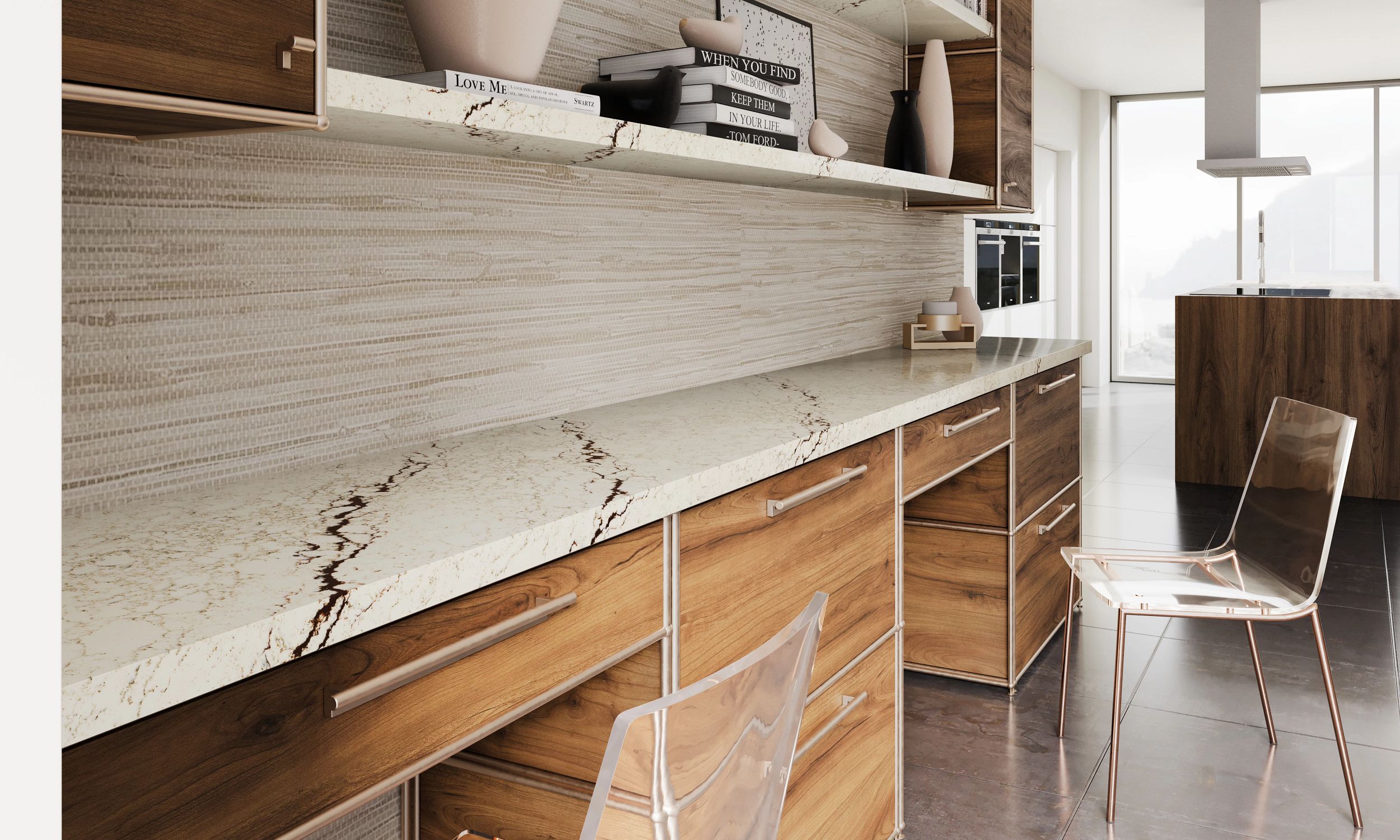 Cambria Cashel Quartz Installed