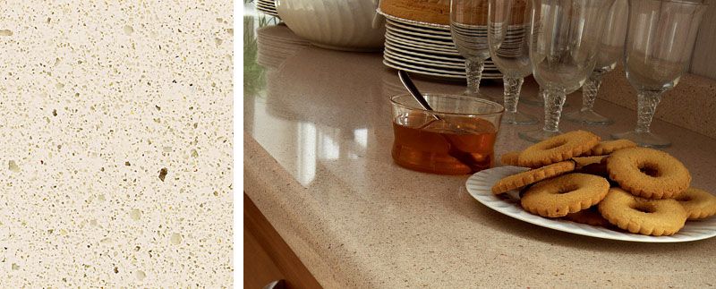 Capri Limestone Silestone Quartz Sample