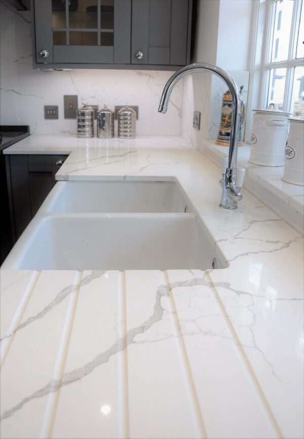 Classic Calacatta Silestone Quartz Kitchen