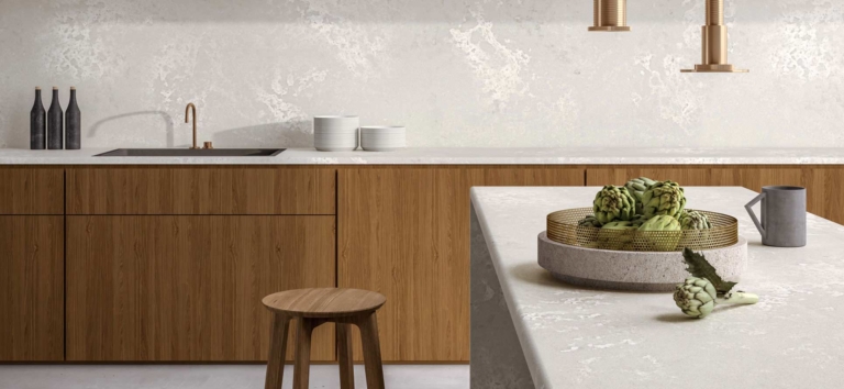 Cloudburst Concrete Caesarstone Quartz Kitchen