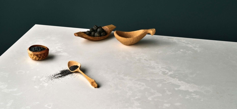 Cloudburst Concrete Caesarstone Quartz Kitchen Countertops