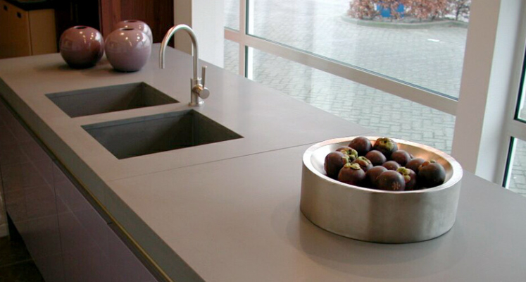 Concrete Caesarstone Quartz Kitchen Countertops