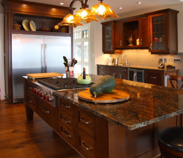 Copper Meteorite Granite Kitchen
