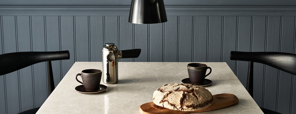 Cosmopolitan White Caesarstone Quartz Table Countertops