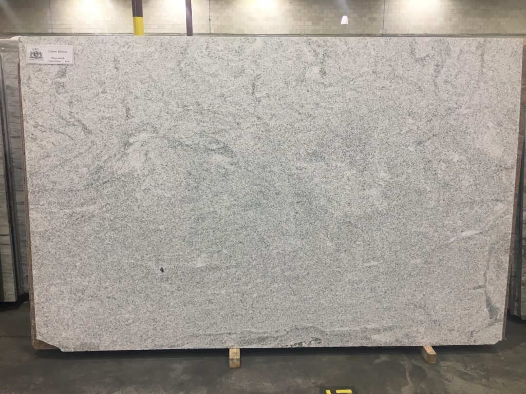 Cotton White Granite Slab